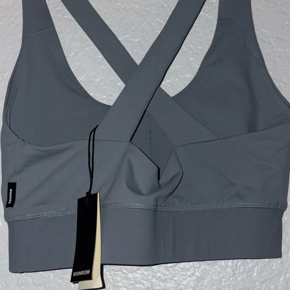 Nwt Monrow criss cross back sports bra - Picture 4 of 7